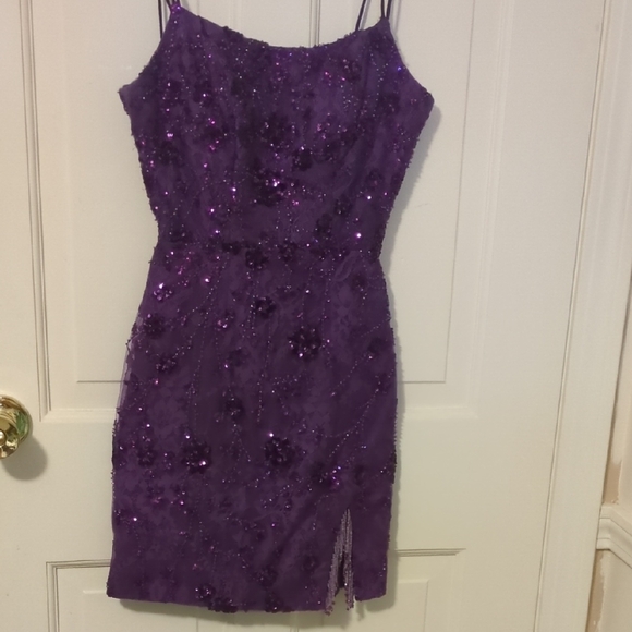 Amarra Dresses | Elegant Purple Sequin Dress | Color: Purple | Size: 00 | Pm-35162157's Closet Amarra Dresses | Elegant Purple Sequin Dress | Color: Purple | Size: 00 | Pm-35162157's Closet